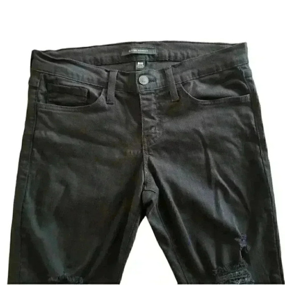 Frying Monkey Black Ripped Skinny Jeans 27 - Picture 5 of 7